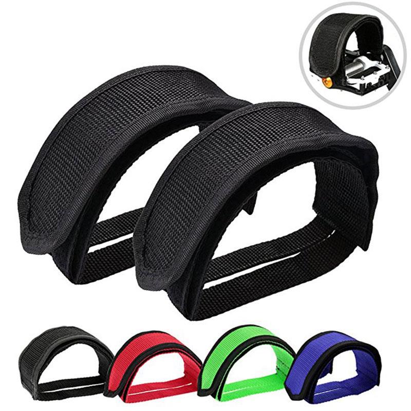 1pair Nylon Bicycle Pedal Straps Toe Clip Foot Strap Belt A