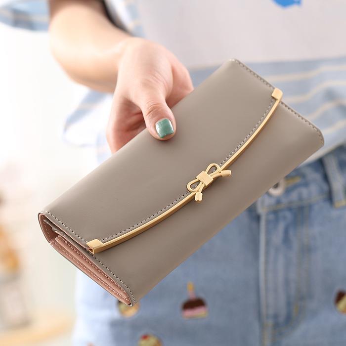 Bag Wallet For Women Purse Blue Purses Leather Clutch Simple