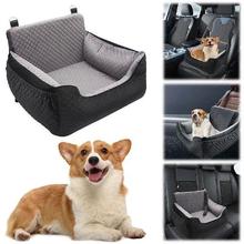 Dog Car Seat Bed Washable Dog Booster Seat with Storage
