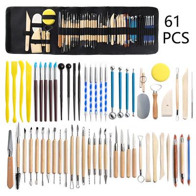 Pottery Clay Sculpting Tools Pottery Carving Tool Kit With C