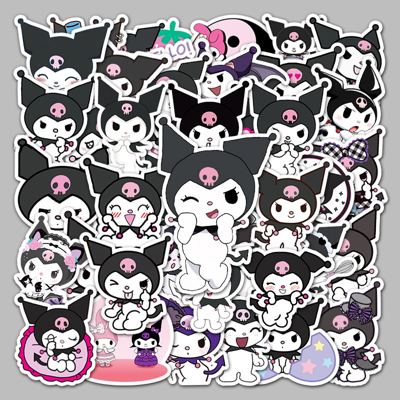 50张卡通形象库洛米涂鸦贴画行李箱笔记本电脑汽车滑板车装饰贴纸