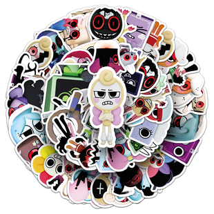 50张Dandy's World丹迪的世界贴画可爱礼物装饰电脑桌面防水贴纸