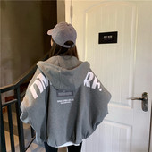 情侣外套女ins超火2026新款 春秋韩版 学生宽松原宿风bf拉链卫衣潮