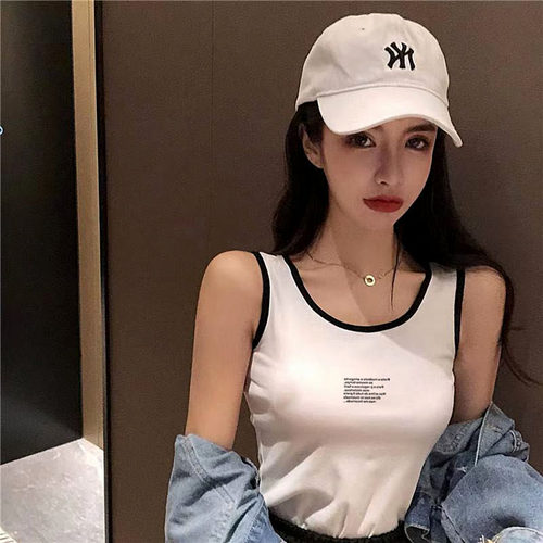 无袖吊带背心t恤女夏季新款韩版时尚外穿上衣修身显瘦内搭打底衫 - 封面