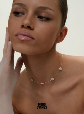 MS情绪波动925银珍珠锁骨链