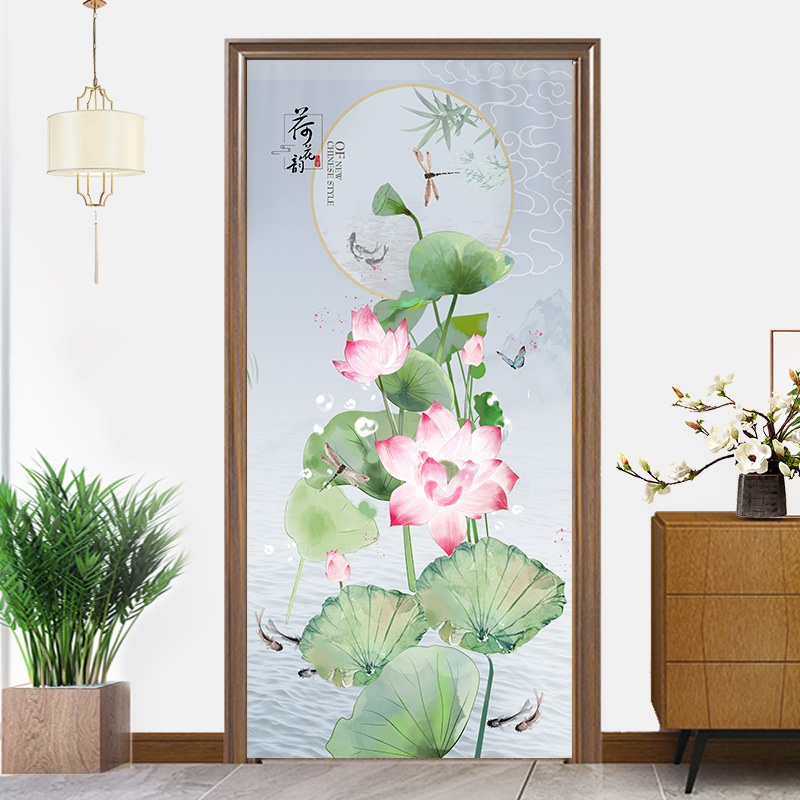 魔术贴门帘隔断帘挡风风水帘定制