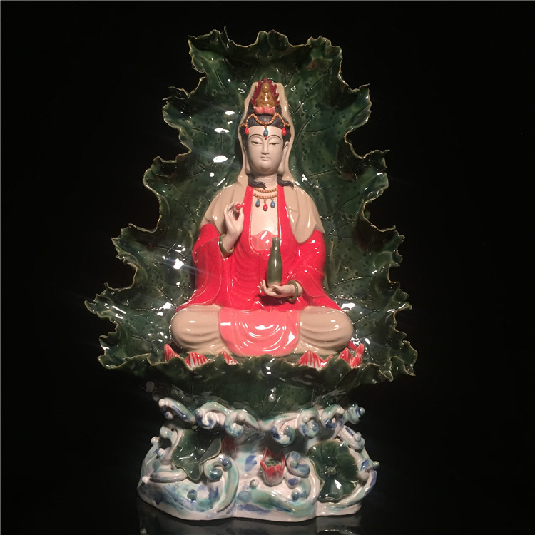 石湾公仔观音新居乔迁壁挂工艺品图片