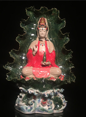 石湾公仔观音新居乔迁壁挂工艺品