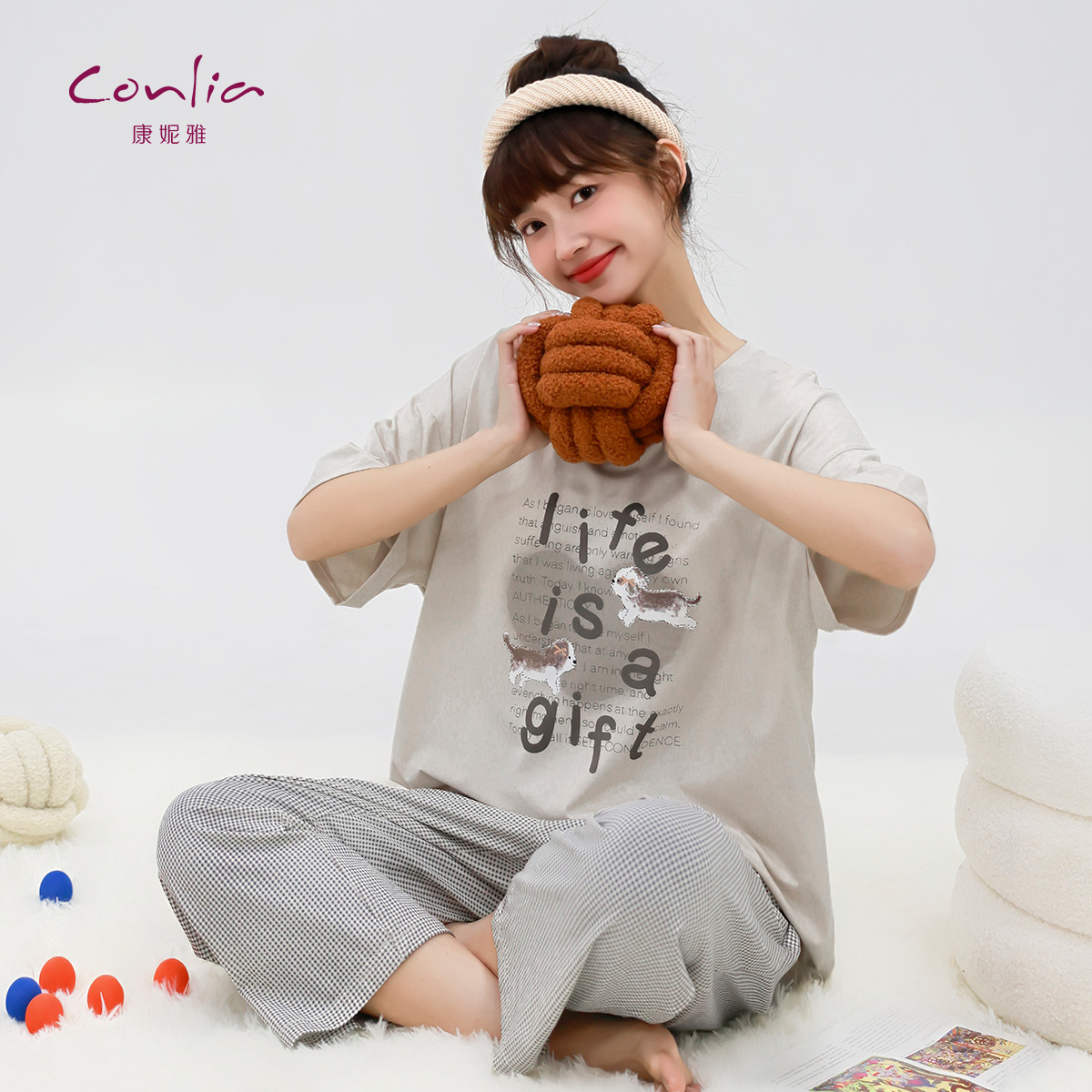 睡衣女夏季纯棉短袖短裤2025新款