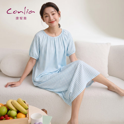康妮雅女纯棉柔软透气家居服睡衣