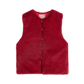 秋冬季 马甲夹棉款 儿童过年衣服女童女童拜年服 童装 仿皮草新中式