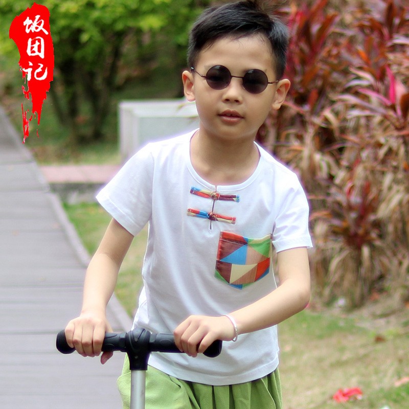 饭团记中国风童装纯棉t恤上衣