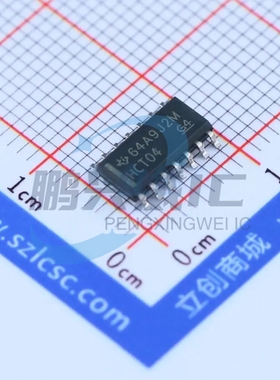 TI 原装正品 SN74HCT04DR 丝印 HCT04 SOP14 4.5V~5.5V 反相器2uA