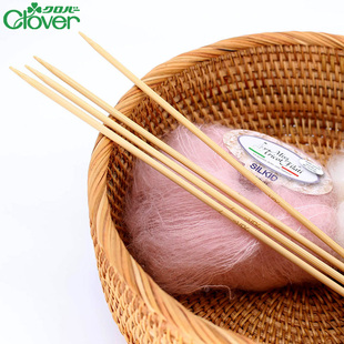 针织直针编织毛衣棒针织围巾工具 日本进口Clover可乐双头匠棒针