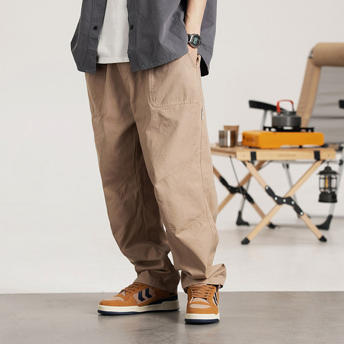 休闲长裤宽松复古舒适