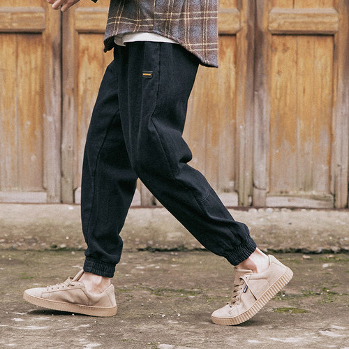 劳尔春秋季男士日系宽松卫裤
