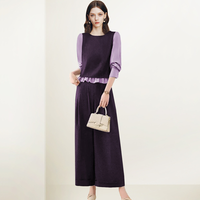 设计感洋气超好看上衣裤子套装