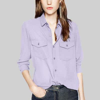 秋装新品雪纺时尚简约职业打底衫