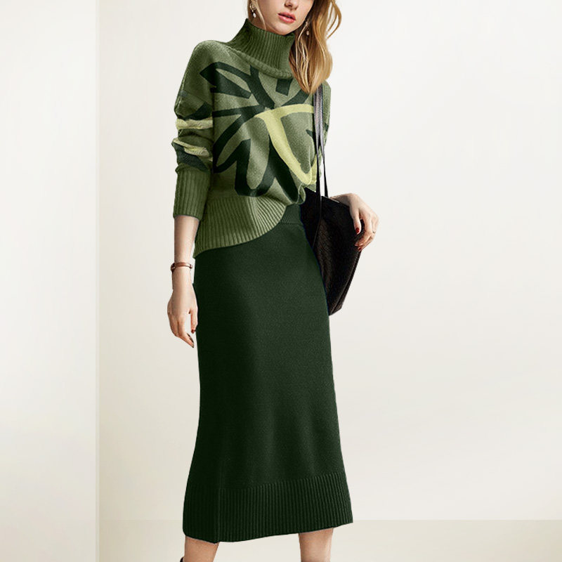法式减龄套装裙女2025年秋冬新款洋气针织衫毛衣半身裙轻奢两件套,女装/女士精品,时尚套装,淘宝优惠券,粉丝福利购,淘宝优惠卷