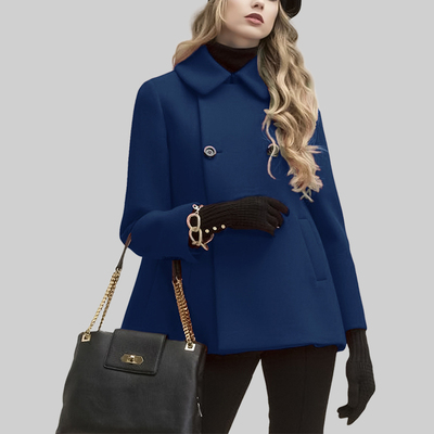 羊毛呢加厚气质呢子大衣潮