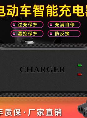 二轮三轮通用电动车电瓶车充电器48V12ah32ah38AH45AH60V20AH72伏