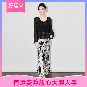 WLZD深圳南油夏季时尚乔其纱上衣高级感轻盈凉感开衫系带防晒衣夏
