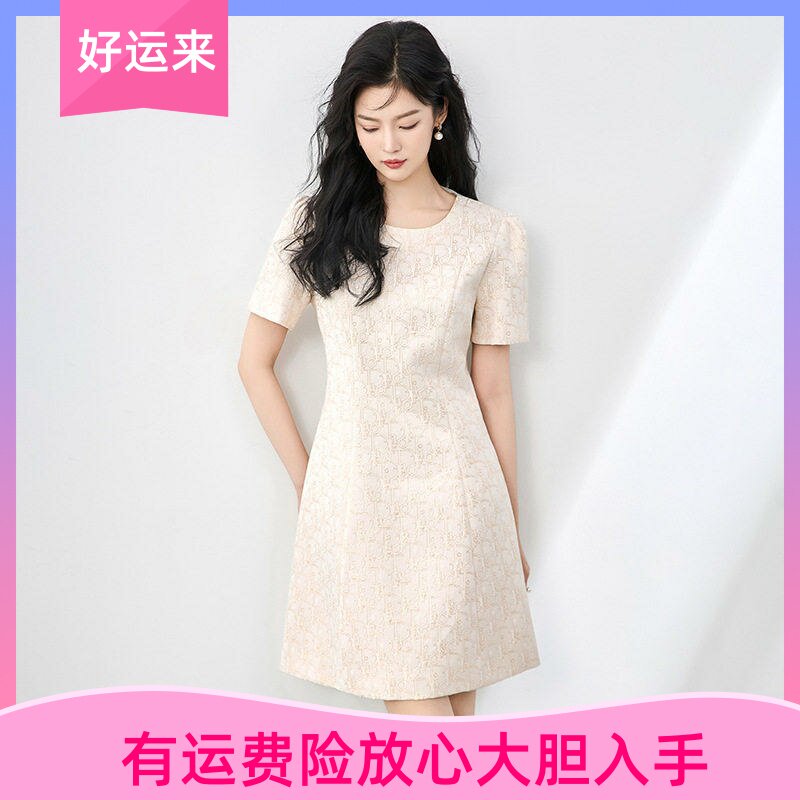 意式优雅千金风气质重工连衣裙