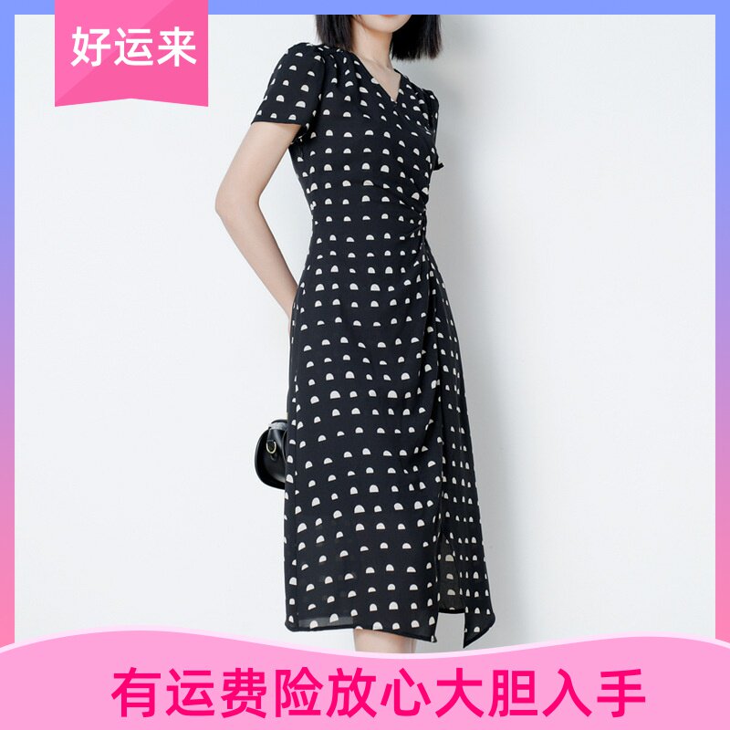 2025夏新款红/袖同款泡泡袖黑色