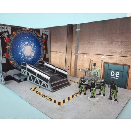 传送门星际之门场景3d立体纸模型DIY手工制作儿童折纸益智玩具