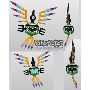 SIGILYPH象征鸟纸模型非塑料非金素纸质模型diy手工自