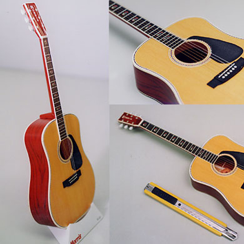 仿真乐器吉他3d立体纸模型DIY手工制作儿童折纸益智玩具摆件摆设