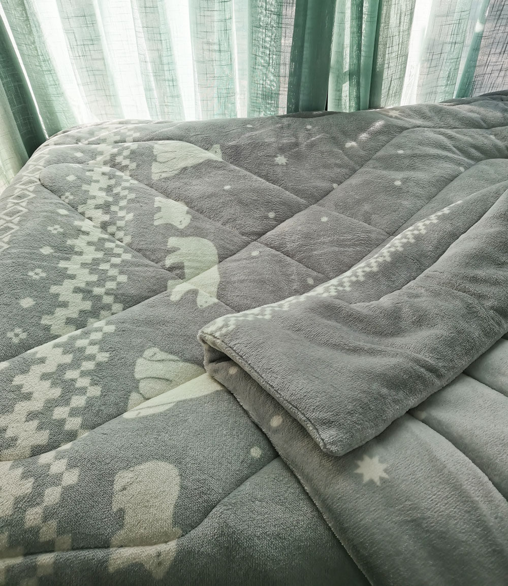 外贸 法兰绒被子 大白熊雪花冬被 厚被子 夹棉厚毯子 包邮,床上用品,化纤被,淘宝优惠券,粉丝福利购,淘宝优惠卷