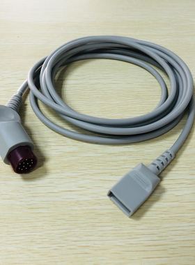 兼容迈瑞12针有创血压电缆压力传感器连接线 IBP电缆转接尤它Utah