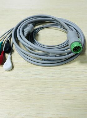 兼容迈瑞T5 T8 D6 3   UMEC12 IMEC10监护仪配件 一体12针5导联线