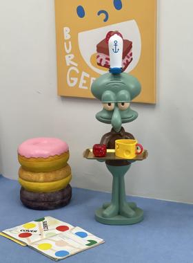 章鱼哥超大托盘电视柜沙发旁边落地装饰搬家乔迁新居开业礼物摆件