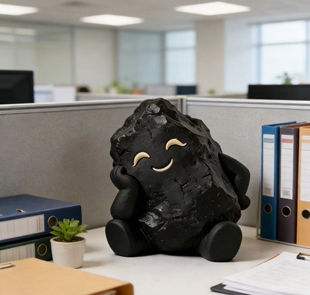 煤有烦恼放轻松工位摆件治愈解压办公室桌面稳定情绪神器新年礼物