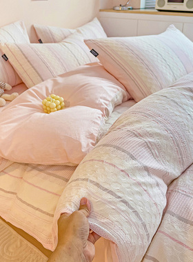 爆款A类全棉60S加厚提花单被套200*230 纯棉单人 双人被套180*220