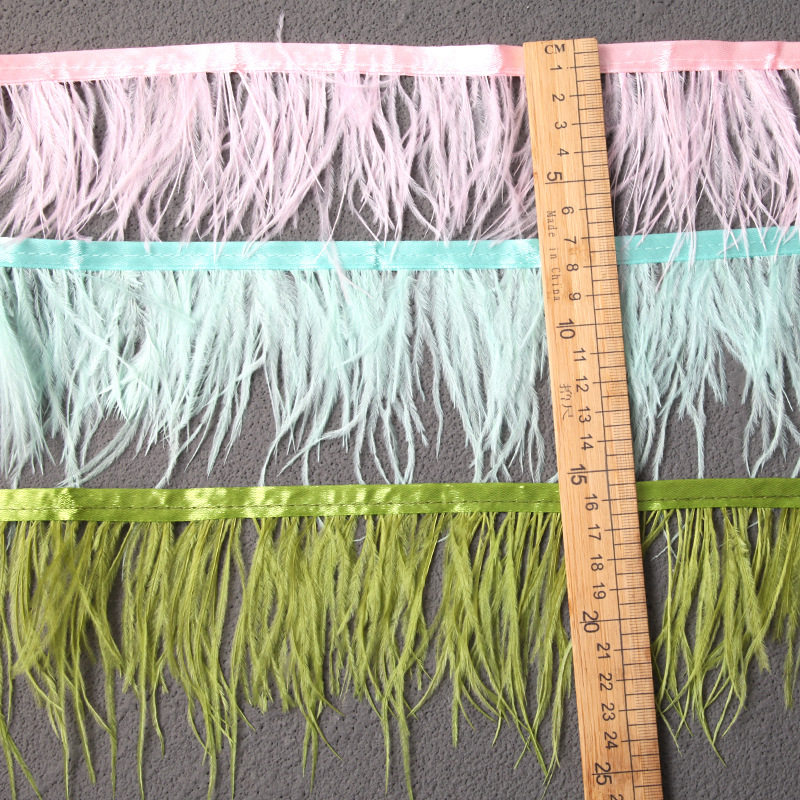 彩色鸵鸟毛布边8-10cm礼服时装装饰羽毛布带流苏服装辅料花边,纺织面料/辅料/配套,羽绒填充物,淘宝优惠券,粉丝福利购,淘宝优惠卷
