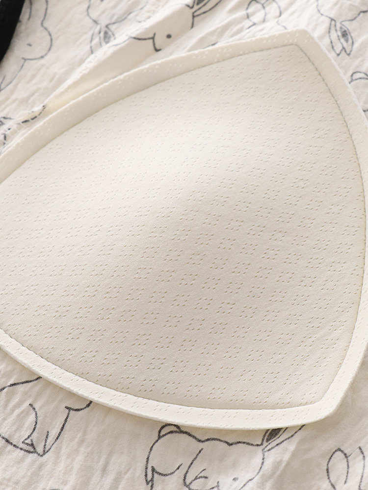 가슴 패드가 달린 반팔 수유 잠옷 산모 출산복 입원 단체 임산부 잠옷 임부복 수유복