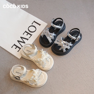 儿童公主鞋 新款 2026夏季 子 时尚 软底中大童鞋 小女孩沙滩鞋 女童凉鞋