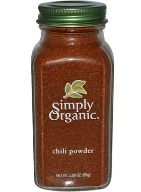 美国进口Simply Organic Chili Powder墨西哥辣椒粉五香红辣椒粉