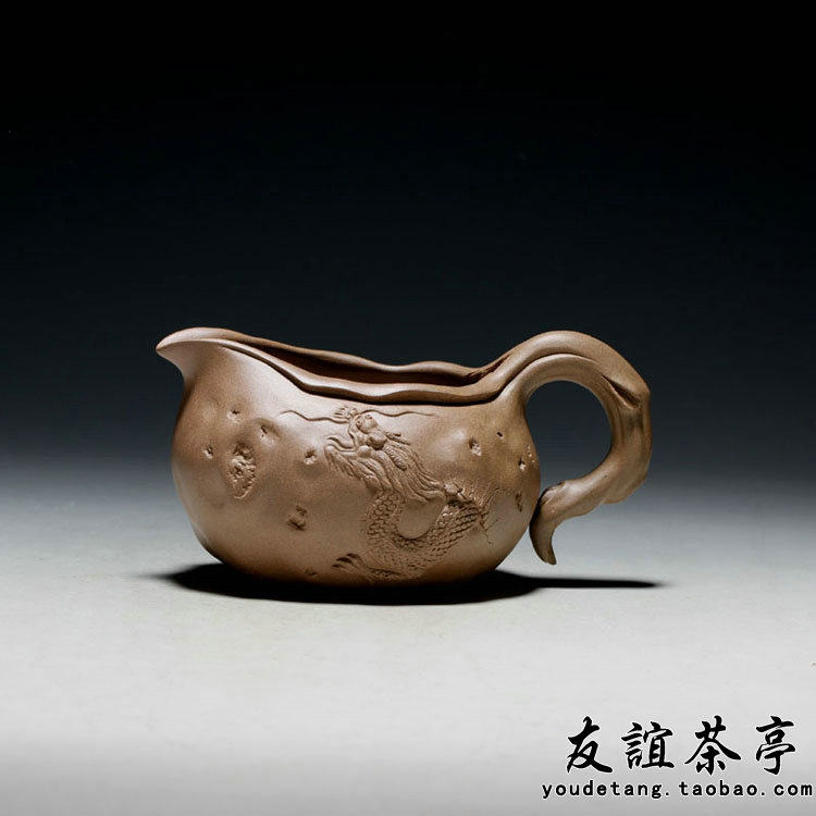 茶具龙供春公道杯 茶宠摆件全手工名家沈益新制茶杯