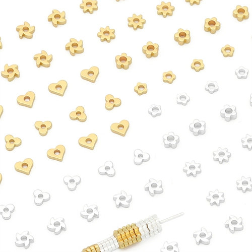 Бусины в виде сердечка ручной работы, браслет, ожерелье, серьги, аксессуар, 14 карат, DIY