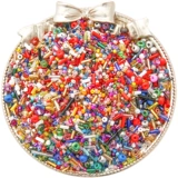 Смешанные прозрачные матовые стеклянные бусины ручной работы, ожерелье с кисточками, серьги, DIY