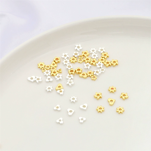 Бусины в виде сердечка ручной работы, браслет, ожерелье, серьги, аксессуар, 14 карат, DIY