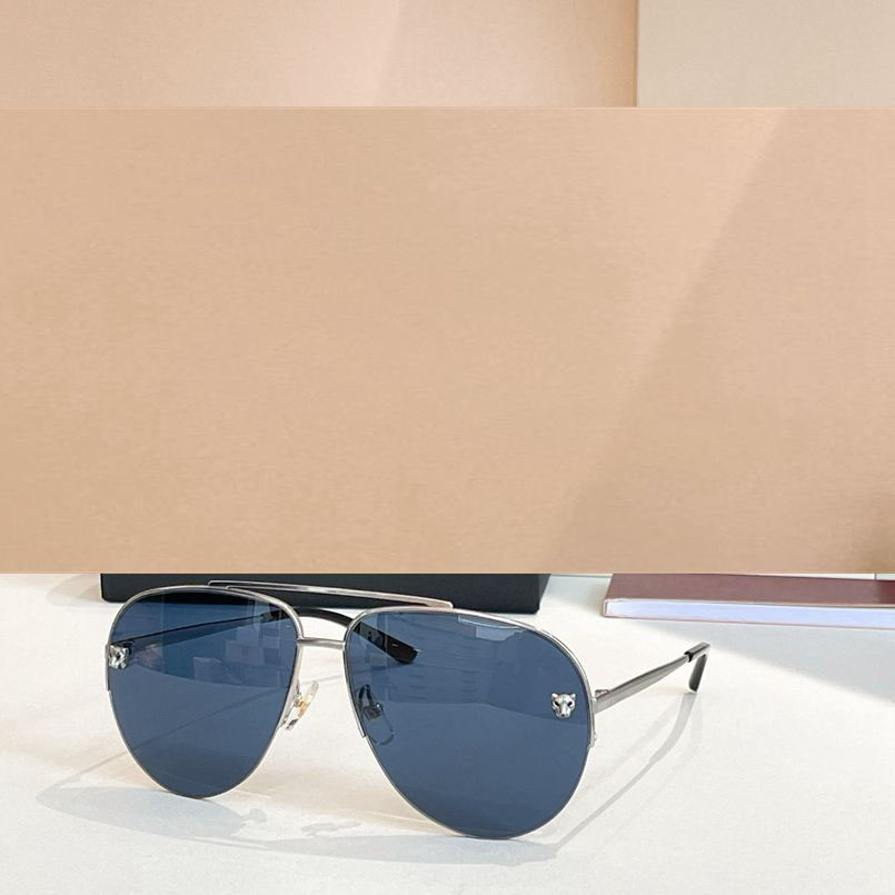 复古双梁椭圆半框太阳眼镜男女款0065S金属遮阳墨镜飞行员风显瘦