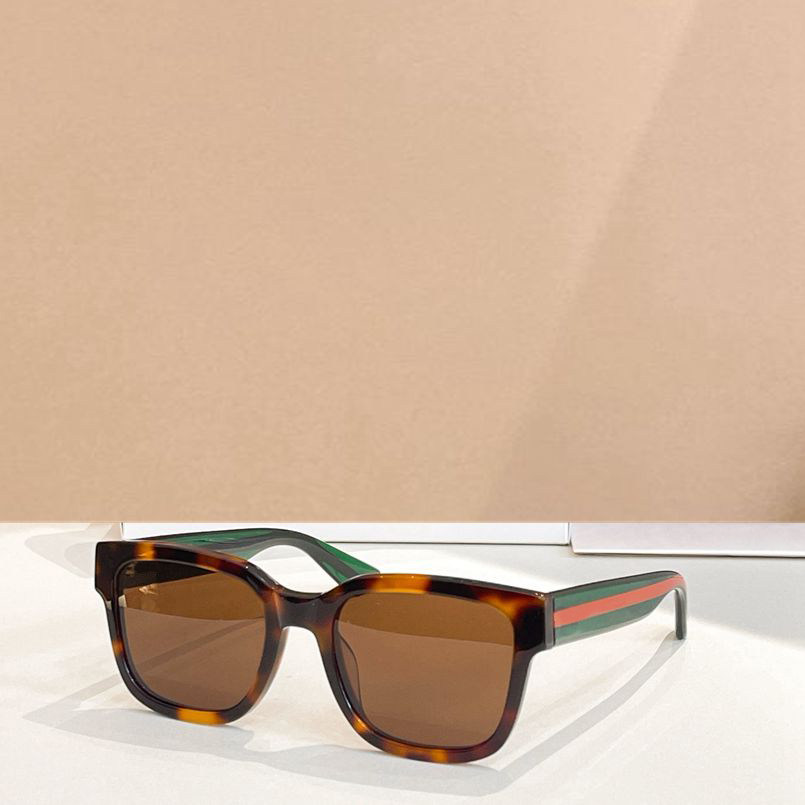 夏季新款板材方形太阳眼镜男女通用0001S素颜遮阳显瘦墨镜玳瑁黑