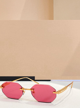 金属多边形遮阳太阳镜男女款时尚