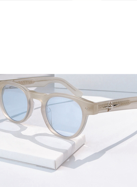 新款圆框小框太阳眼镜男女通用VON时尚遮阳墨镜防紫外线潮酷