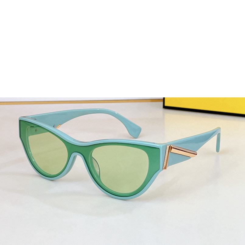 男女椭圆猫眼大框太阳眼镜F0L087V时尚显瘦户外遮阳墨镜防紫外线